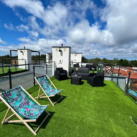 Apartmán Magellan Lux 50 M Od Plazy Z Tarasem Z Widokiem Na Morze Rowy (Pomerania)